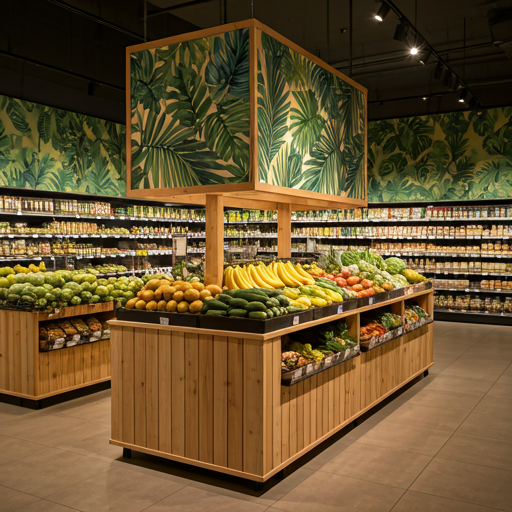 Modern Afro-grocery store interior